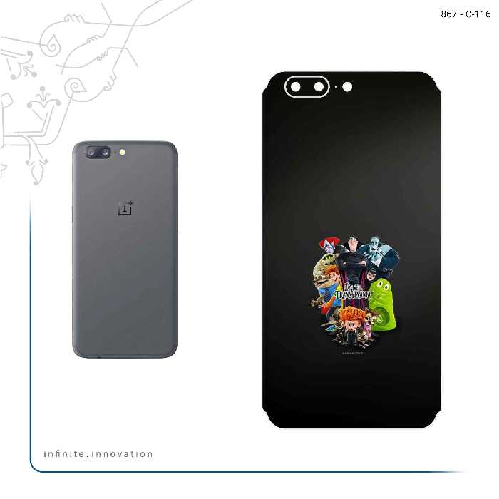 برچسب پوششی ماهوت مدل Hotel Transylvania مناسب برای گوشی موبایل وان پلاس 5