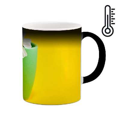 ماگ حرارتی طرح گل مدل mgh12073