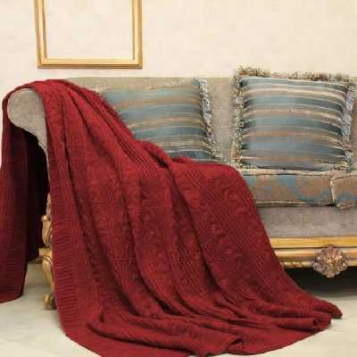 شال مبل طرح بافتنی سایز 140x180 سانتی متر