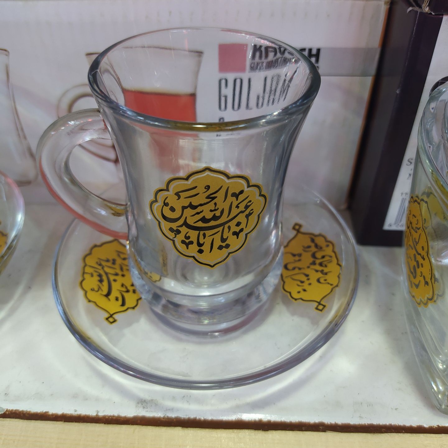 استکان دسته دار مذهبی کوچک