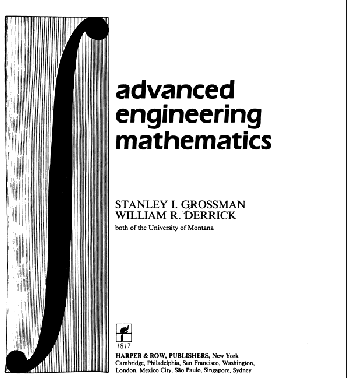خرید و دانلود نسخه کامل کتاب Advanced Engineering Mathematics BY Grossman - Pdf