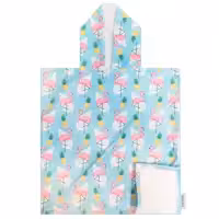 حوله کودک رینبو مدل Poncho-Flam سایز 60x60 سانتی متر