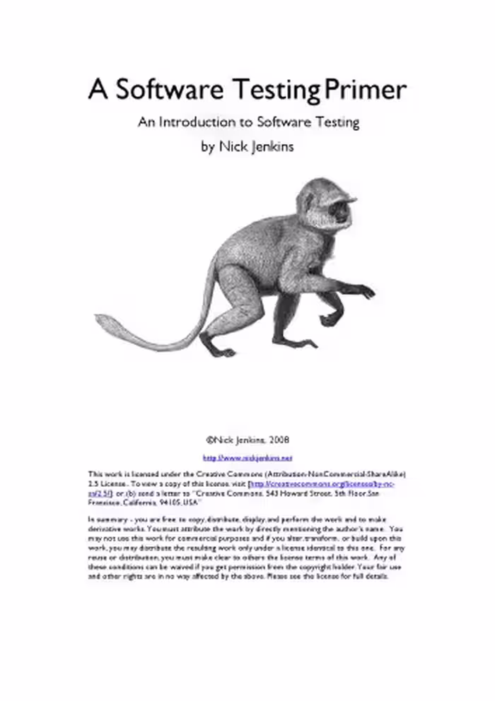 خرید و دانلود نسخه کامل کتاب A Software Testing Primer
