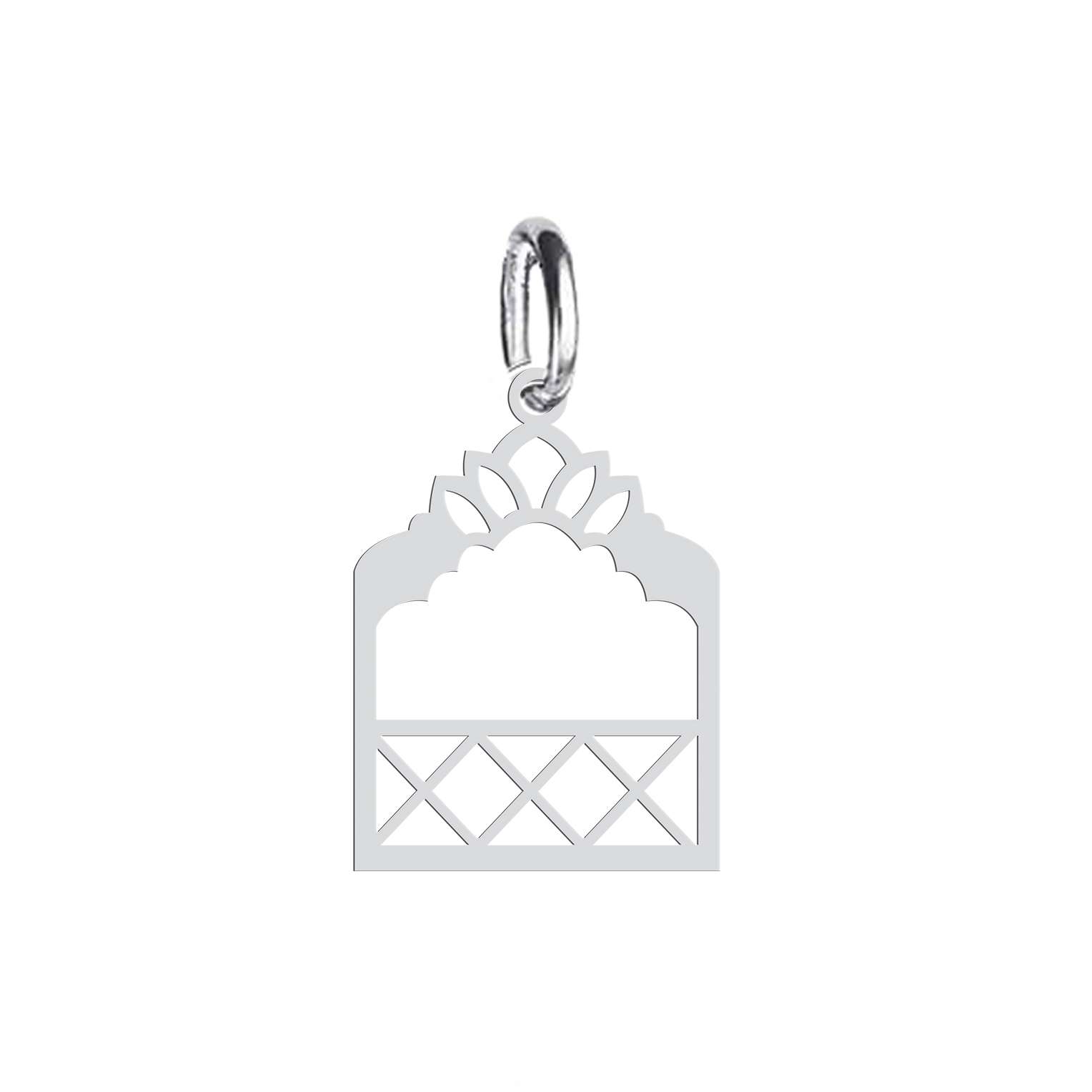 آویز گردنبند نقره هایکا طرح طاق و طاقچه مدل nha 713