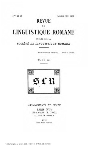 خرید و دانلود نسخه کامل کتاب Revue de linguistique romane