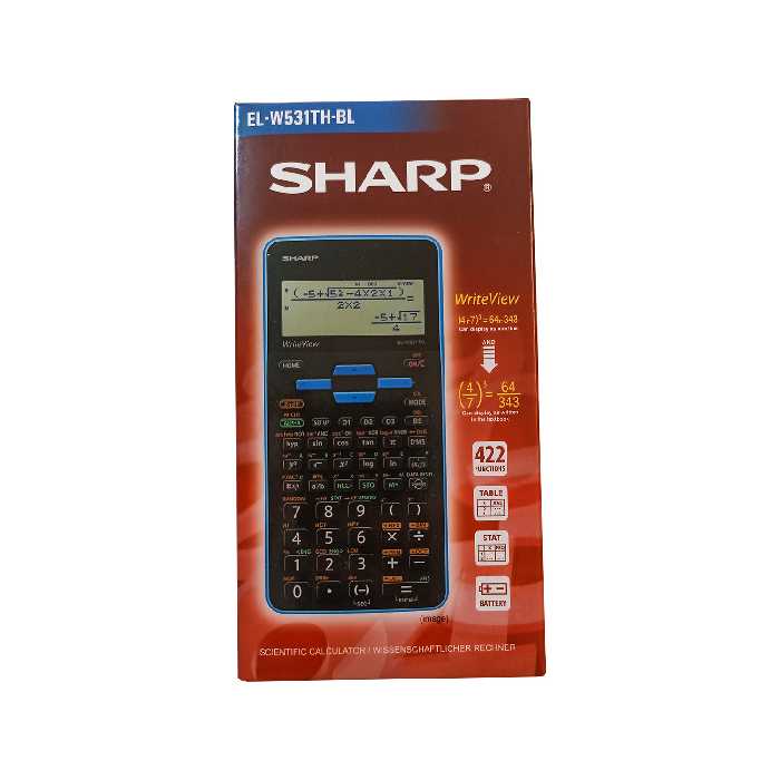 ماشین حساب شارپ مدل EL-W531H-BL