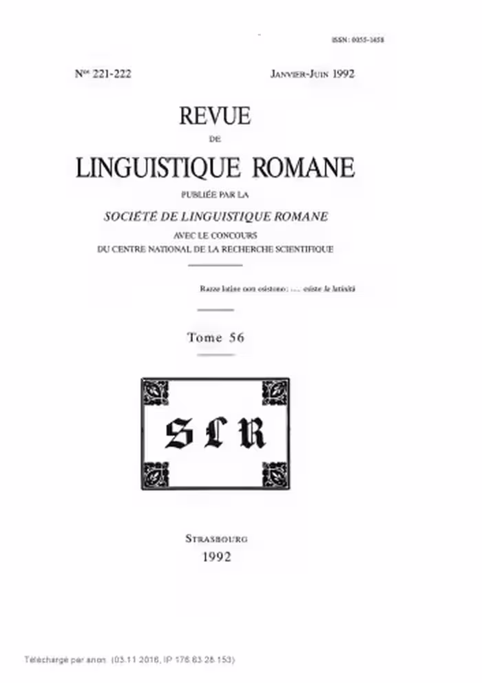 خرید و دانلود نسخه کامل کتاب Revue de linguistique romane