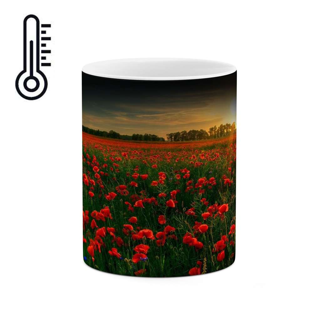 ماگ حرارتی طرح گل مدل mgh11980