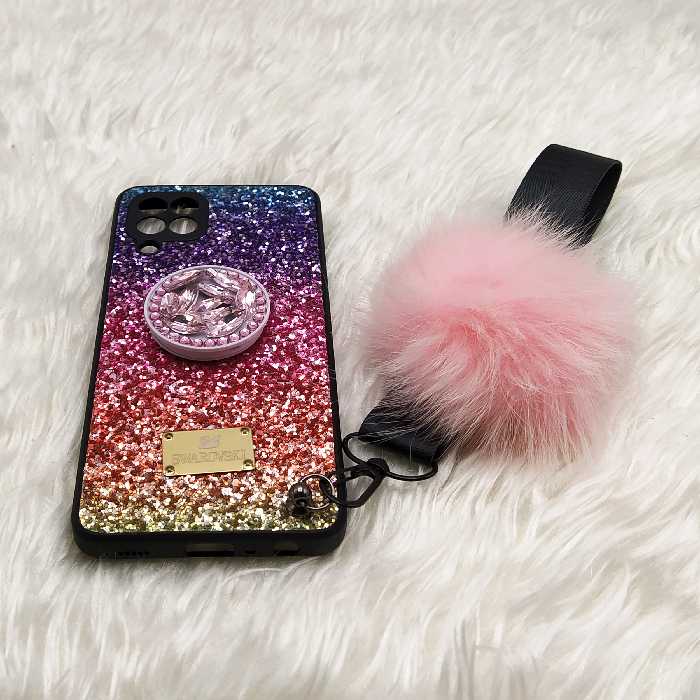 کاور مدل AK-1 مناسب برای گوشی موبایل سامسونگ Galaxy A22 4G به همراه بند و پایه نگهدارنده