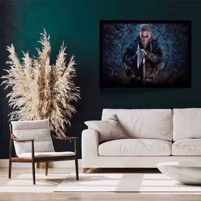 تابلو مدل assassins creed valhalla game کد F-10039