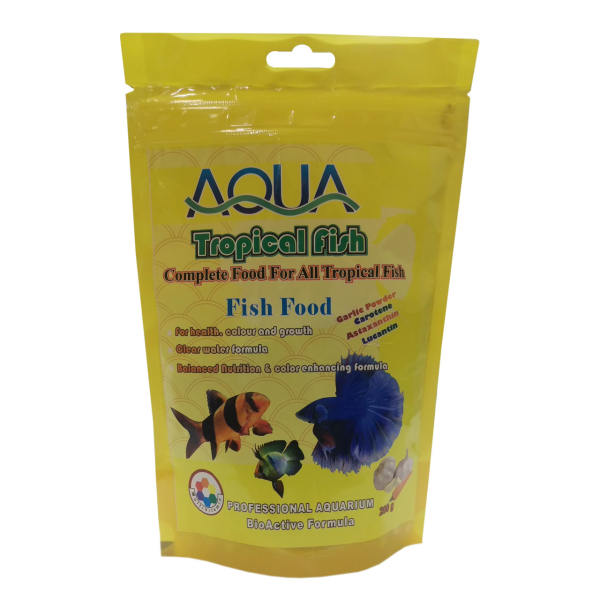 غذای ماهی تروپیکال فیش مدل AQUA وزن 200 گرم