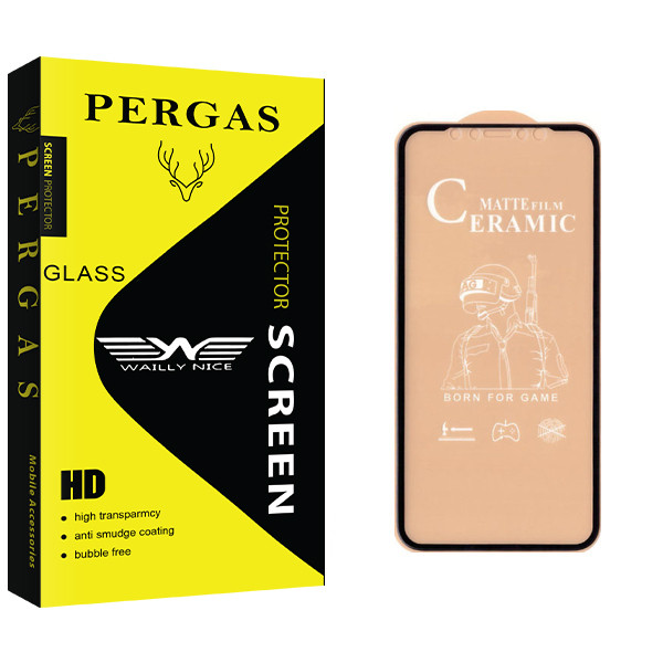 محافظ صفحه نمایش سرامیکی وایلی نایس مدل Pergas Glass مناسب برای گوشی موبایل اپل Iphone 11 Pro / XS / X / 10 | کالا برتری