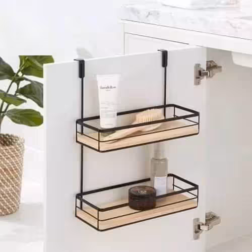 آویز مواد شوینده داخل کابینتی دو طبقه خوش | amazonchi