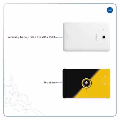 برچسب پوششی ماهوت مدل Sepahan مناسب برای تبلت سامسونگ Galaxy Tab E 9.6 2015 T560