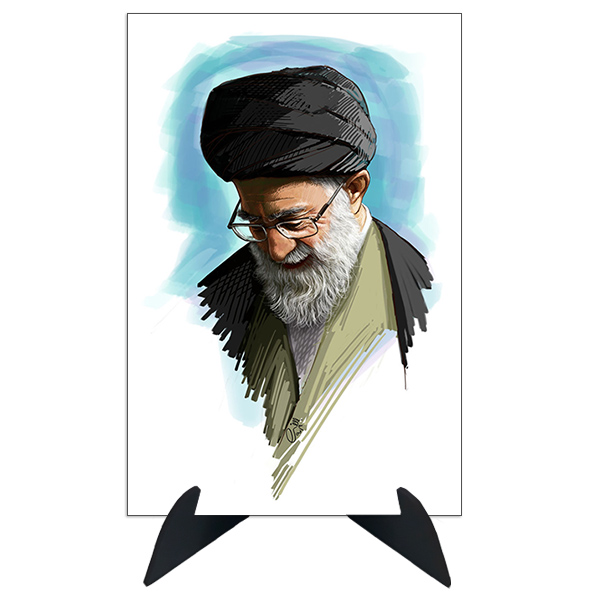 تابلو شاسی رومیزی طرح رهبر سید علی خامنه ای مدل AG-256
