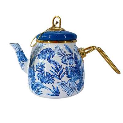 ست کتری و قوری پاچی مدل گلدار