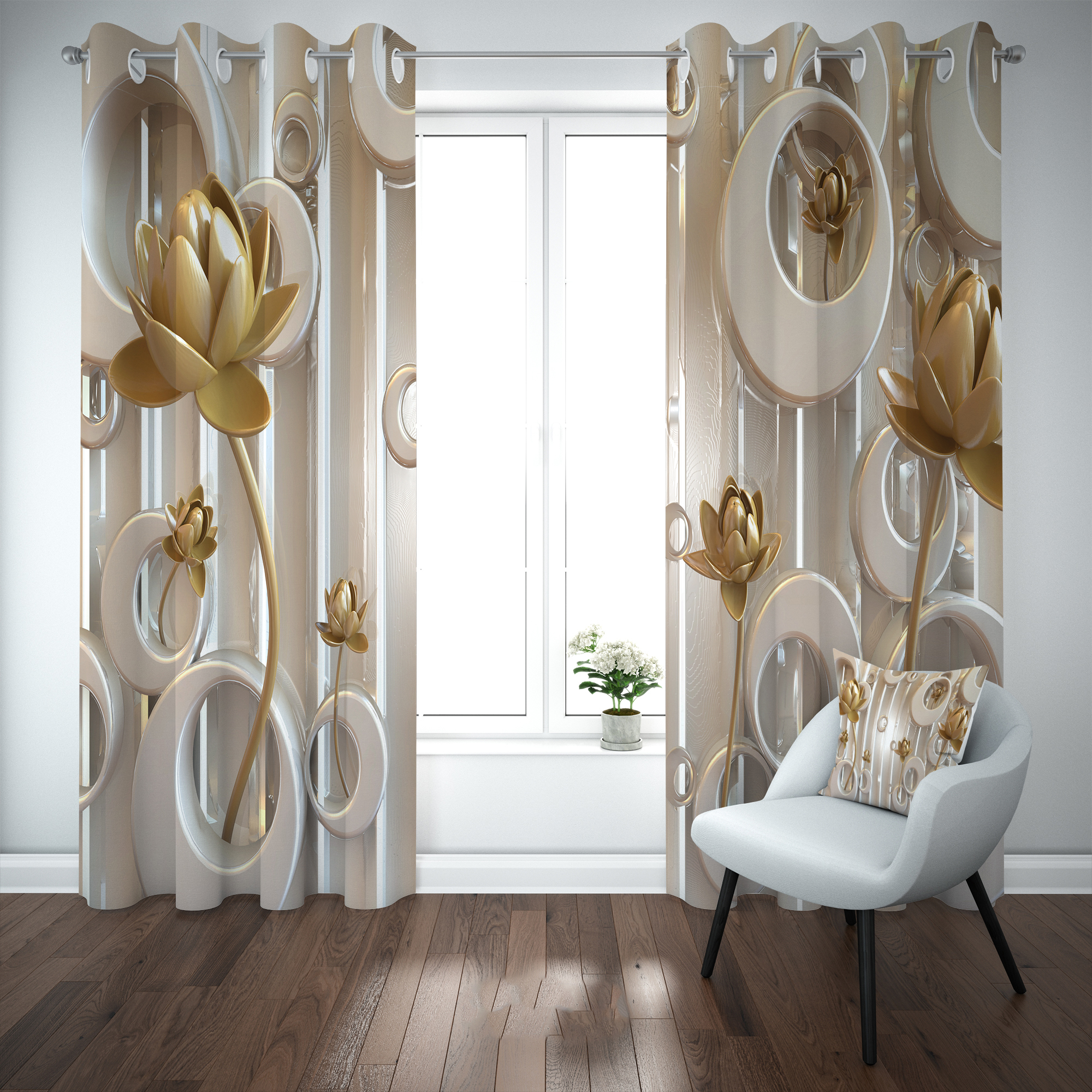 پرده مدل b1479 سایز 140×280 سانتی متر