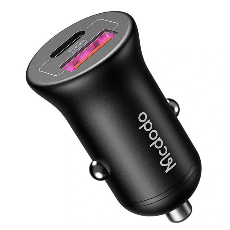 شارژر فندکی 2 پورت به توان 45 وات PD SFC2.0 مک دودو مدل Mcdodo CC-268 (نسخه اورجینال)