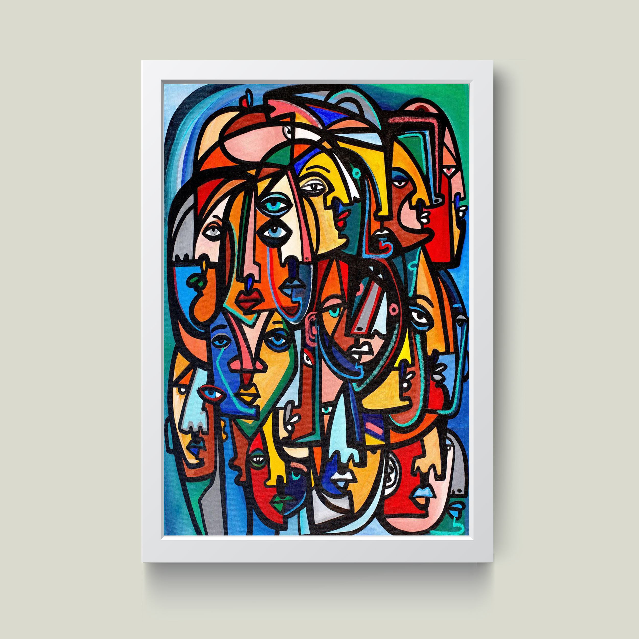 تابلو مدل دکوراتیو چهره در چهره کد G152-16