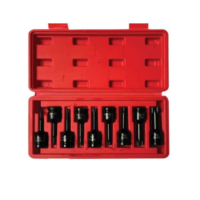 کیت آلن بکسی 8 عددی 1/2 درایو H5 – H19 فشار قوی LK کد E6209