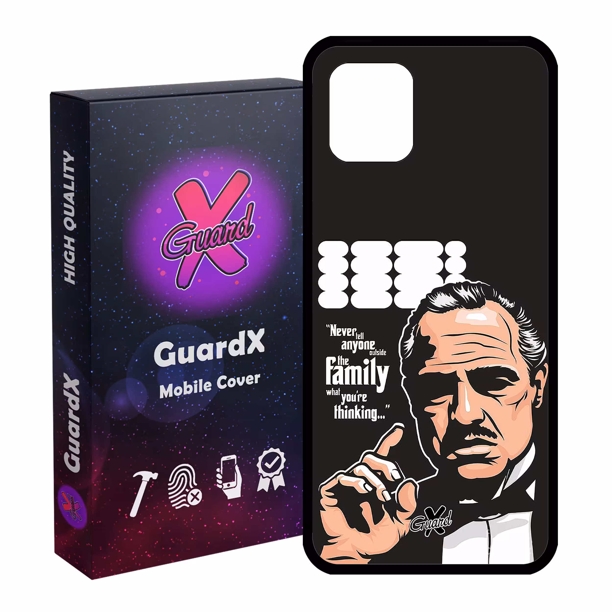 کاور گارد ایکس طرح God Father مدل Glass10197 مناسب برای گوشی موبایل سامسونگ Galaxy Note 10 Lite