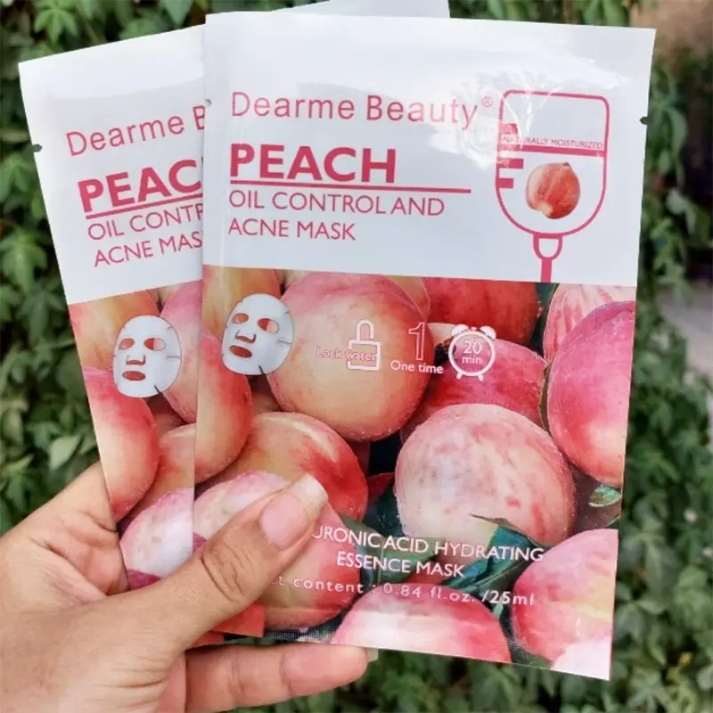 ماسک ورقه ای صورت کنترل چربی و درمان آکنه هلو