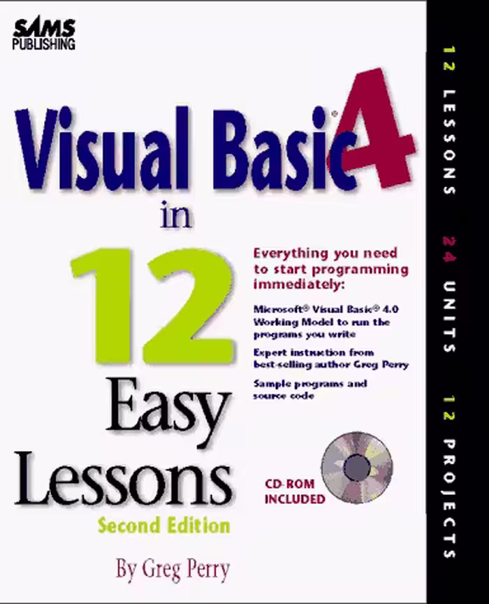 خرید و دانلود نسخه کامل کتاب Visual Basic in 12 Easy Lessons