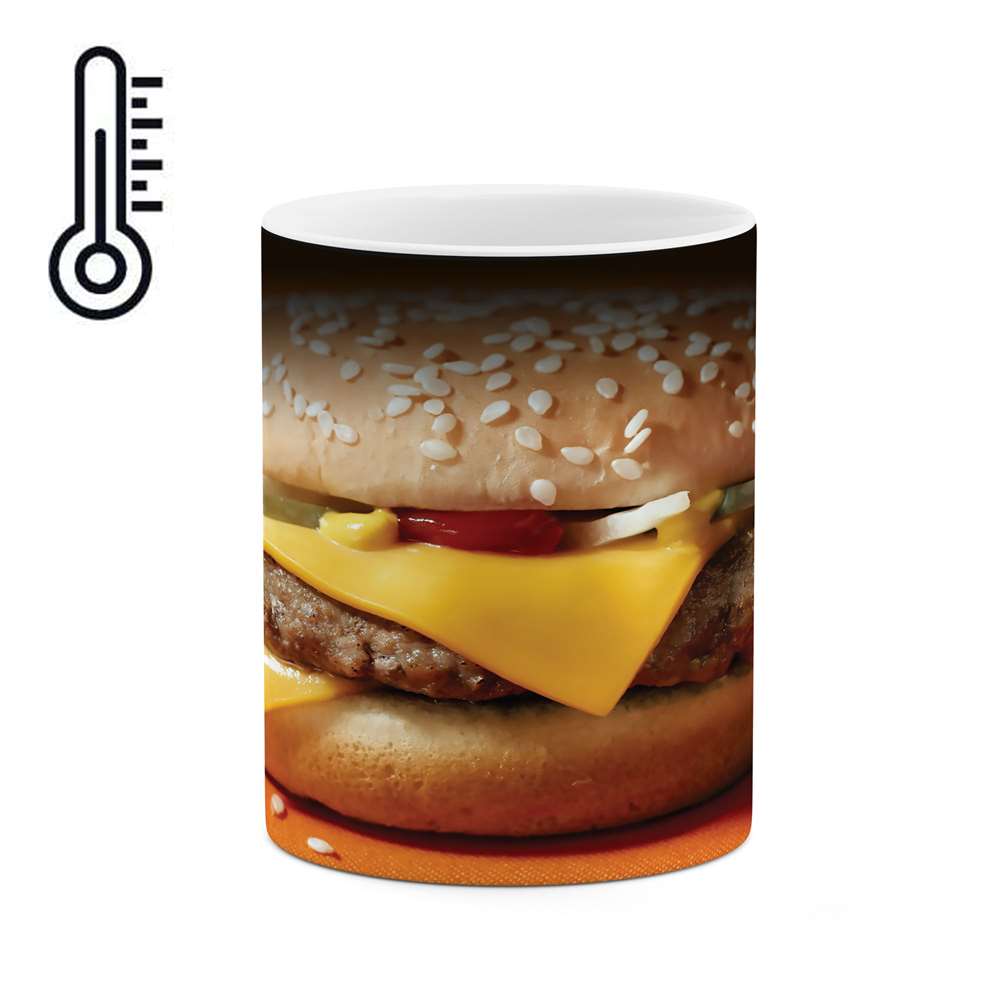 ماگ حرارتی طرح همبرگر مدل mgh02320