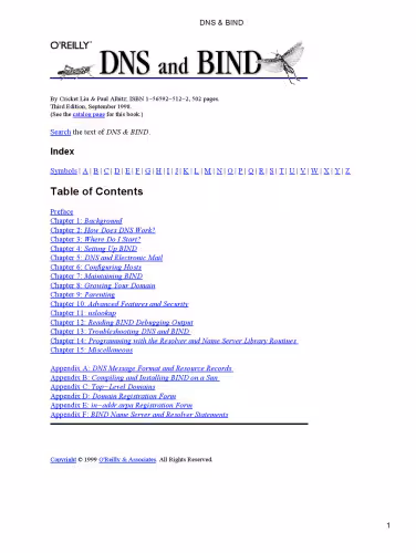 خرید و دانلود نسخه کامل کتاب DNS and BIND
