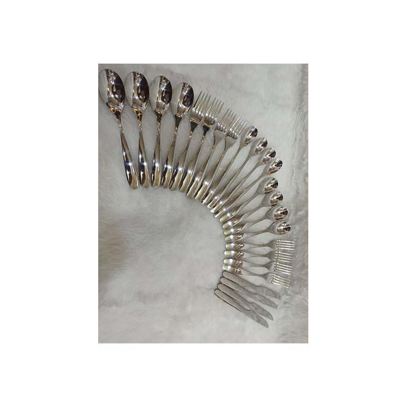 سرویس قاشق چنگال نقره ای مدل قشقایی 144 پارچه 24 نفره