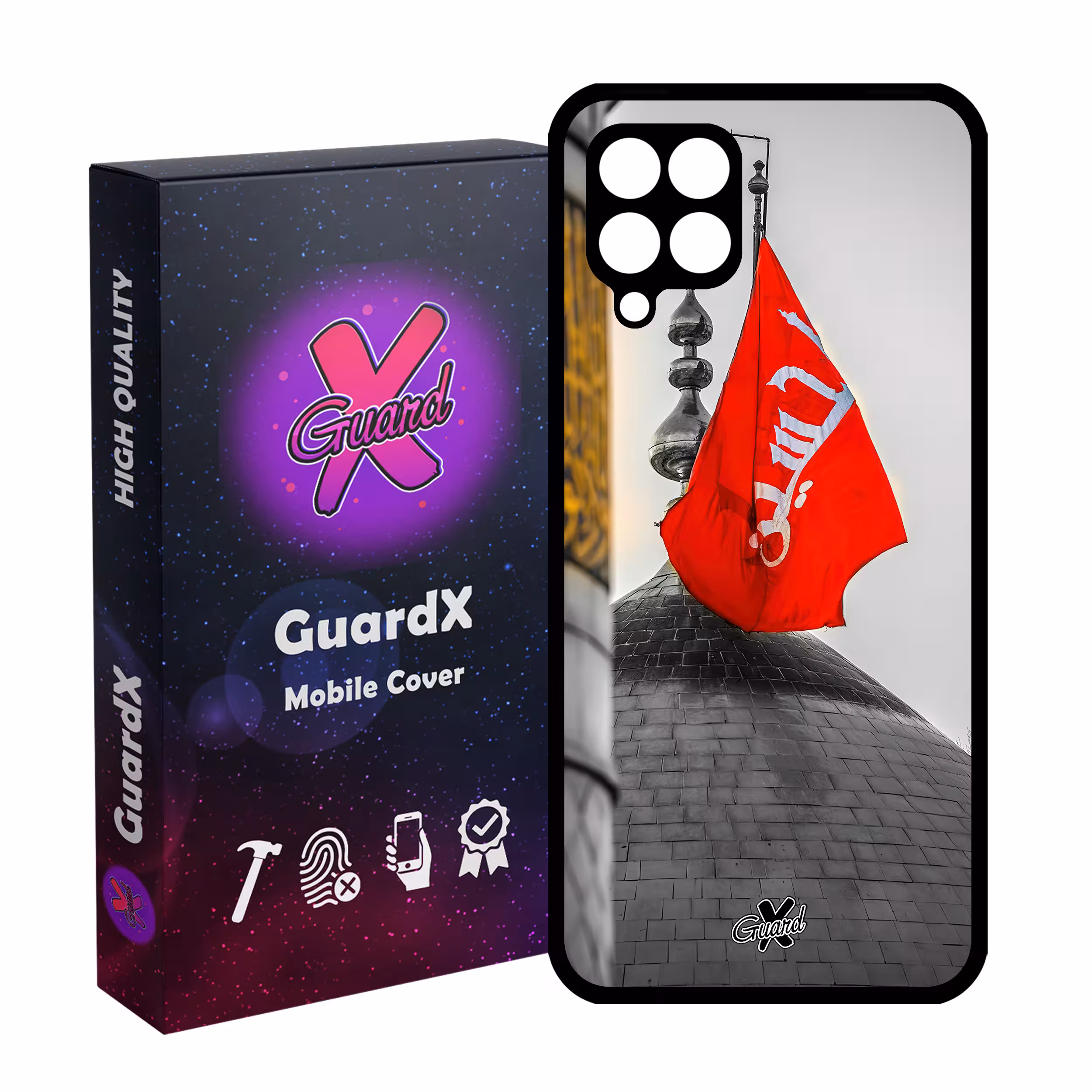 کاور گارد ایکس طرح محرم 2 مدل Glass10457 مناسب برای گوشی موبایل سامسونگ Galaxy A12/M12/F12