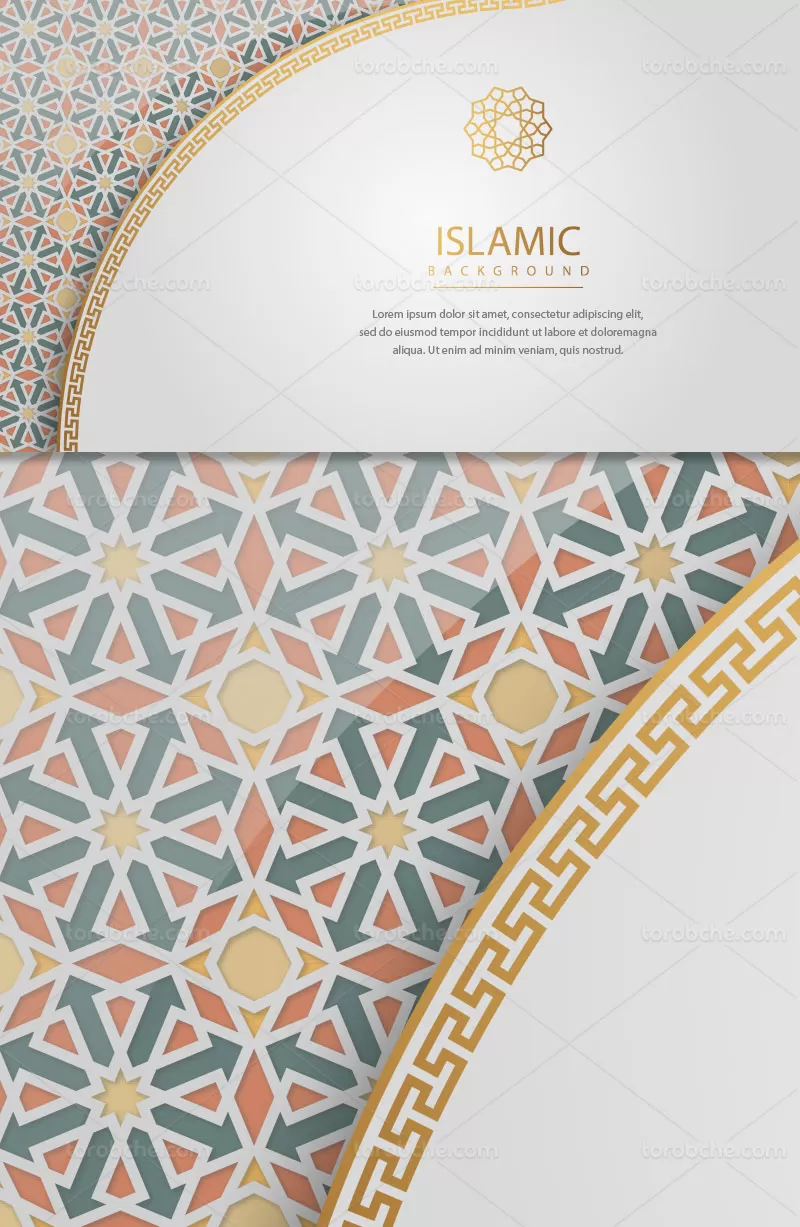 وکتور بکگراند و زمینه اسلیمی | گرافیک با طعم تربچه