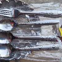 قاشق چنگال وزن6عدد160گرم55 لوازم خانگی مشهدمصلی کمالی قاشق و چنگال 110