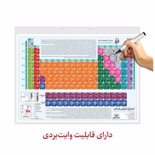 کتاب جدول تناوبی عناصر(رحلی)(25*35 ) اثر حمیدرضا بیات