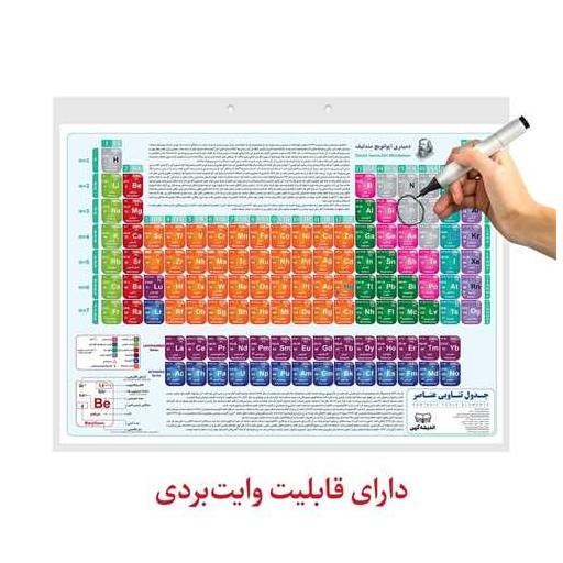 کتاب جدول تناوبی عناصر(رحلی)(25*35 ) اثر حمیدرضا بیات