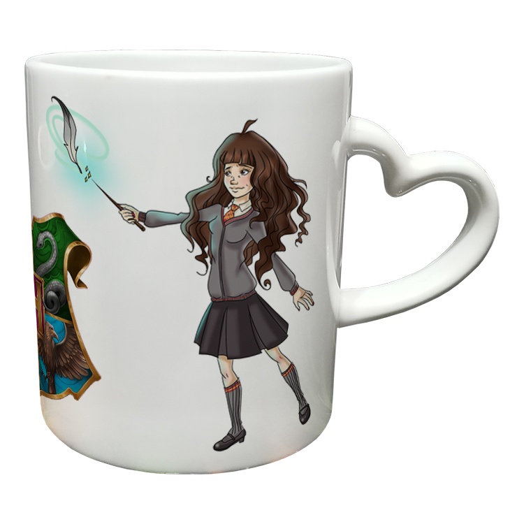 ماگ مدل دسته قلبی طرح هری پاتر کد 77