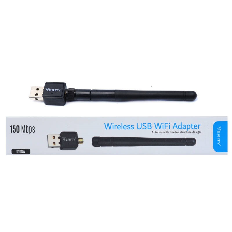 کارت شبکه بی سیم آنتن دار Verity U108W 150Mbps