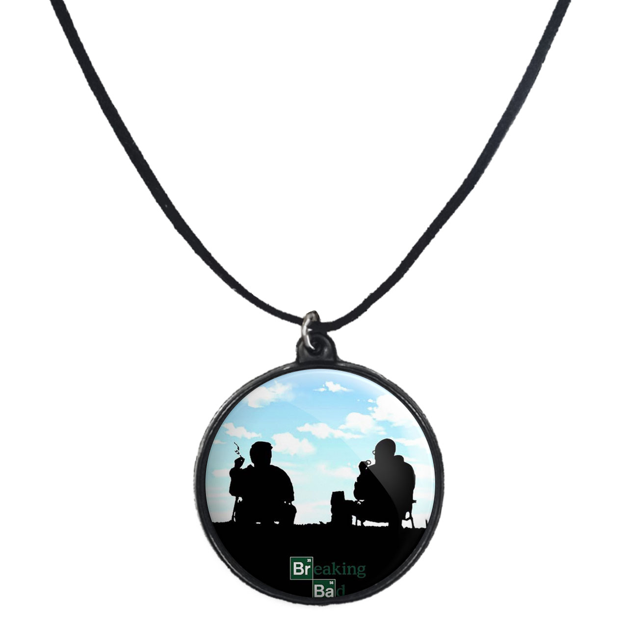 گردنبند پرمانه طرح بریکینگ بد کد pmb.8161 مدل دو طرفه