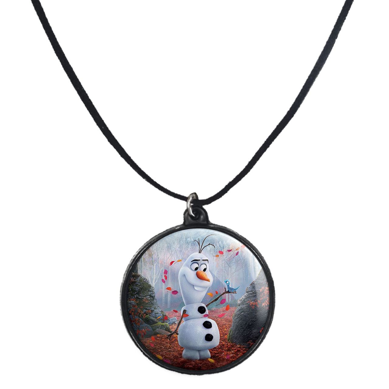 گردنبند پرمانه طرح آدم برفی کد pmb.30406 مدل دو طرفه