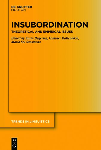 خرید و دانلود نسخه کامل کتاب Insubordination: Theoretical and Empirical Issues
