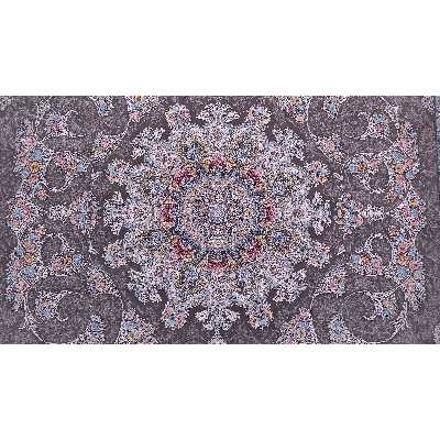 فرش ماشینی زمرد مشهد مدل 55007 زمینه الماسی