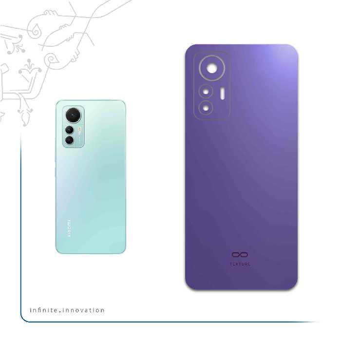 برچسب پوششی ماهوت مدل Matte-BlueBerry مناسب برای گوشی موبایل شیائومی 12 Lite