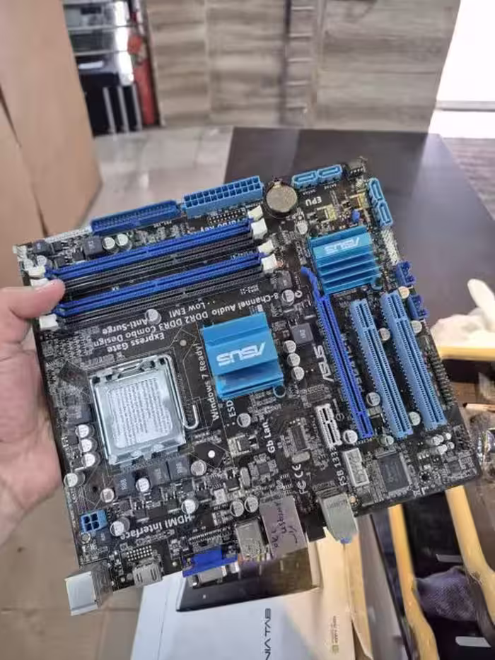 مادربورد ایسوس G41 COMBO (سالم- 2 پورت USB خراب) بدون پنل