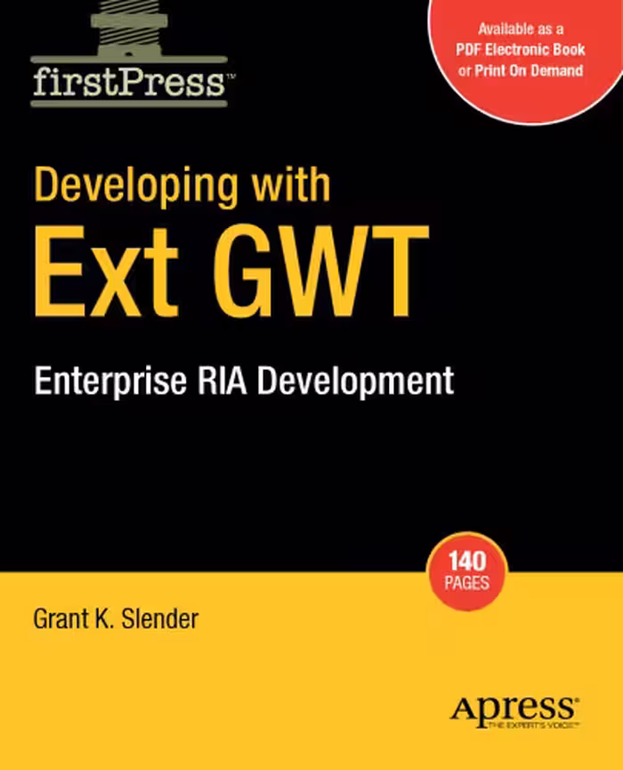 خرید و دانلود نسخه کامل کتاب Developing with Ext GWT: Enterprise RIA Development
