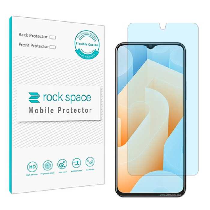 گلس ویوو iQOO U5e مدل نانو هیدروژل آنتی بلو برند راک اسپیس کد S