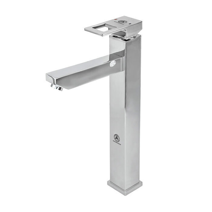 شیر روشویی پایه بلند قهرمان مدل فلت