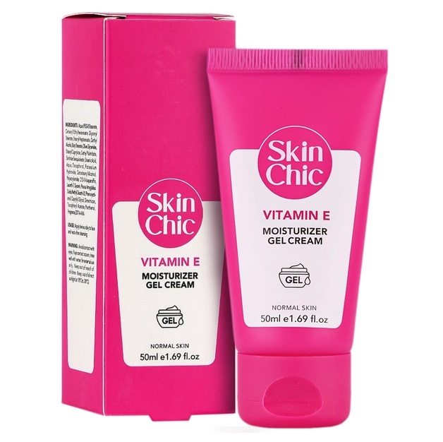 اسکين شيک کرم ژل مرطوب کننده پوست نرمال ويتامين اي 50 ميل VITAMIN E