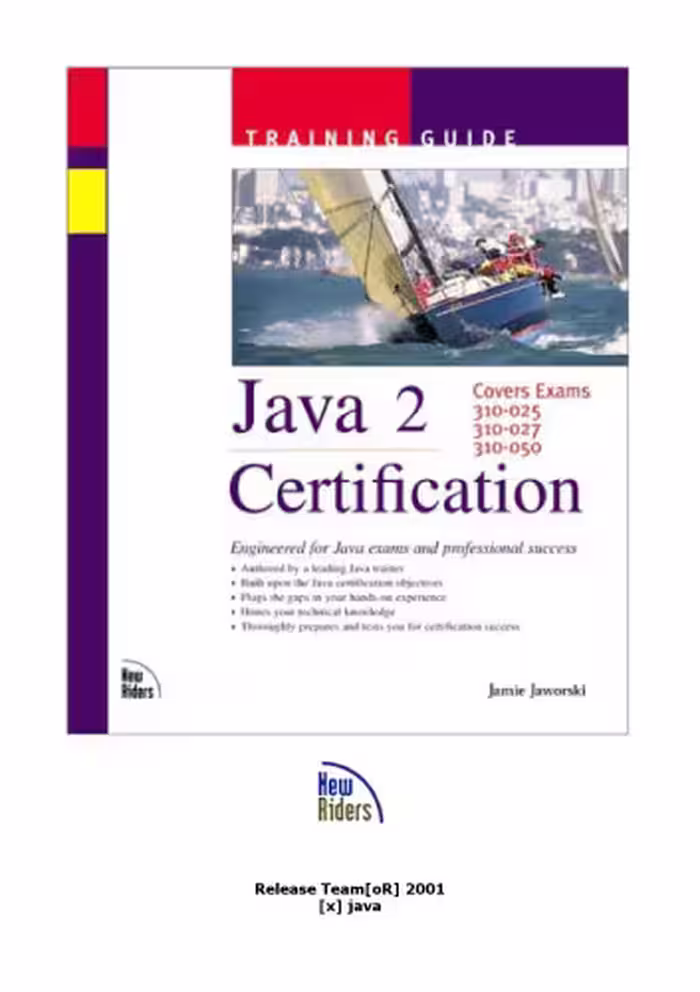 خرید و دانلود نسخه کامل کتاب Java 2 Certification Training Guide