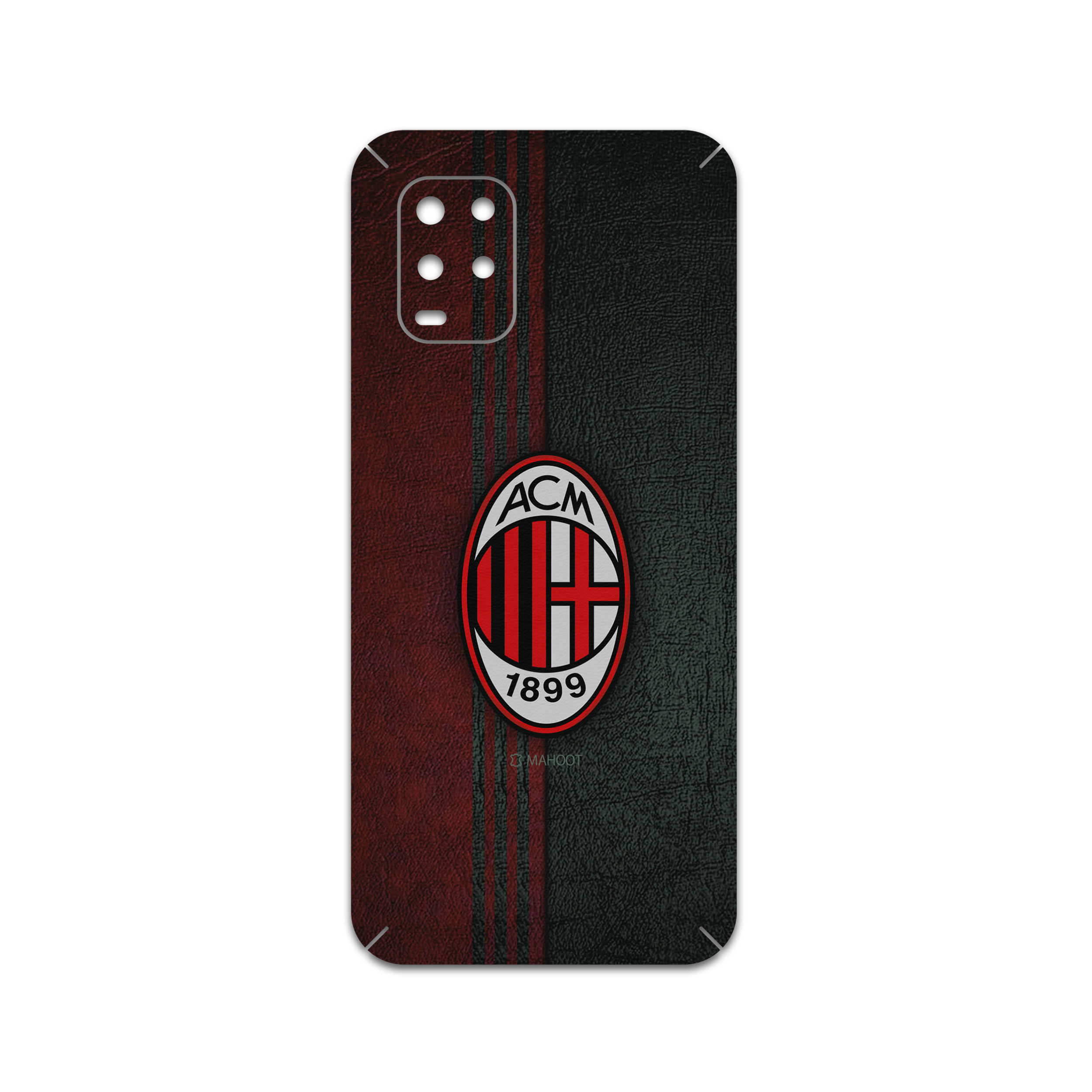 برچسب پوششی ماهوت مدل AC-Milan-FC مناسب برای گوشی موبایل شیائومی Mi 10 Lite 5G