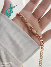 خرید گردنبند استیل مارک ژوپینگ طول 59 سانتیمتر عرض 6 میلیمتر کد 1515097 - ردگل